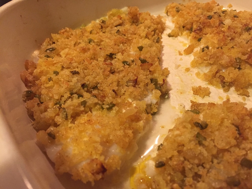 flounder with spiced bread crumbs 8-5-16